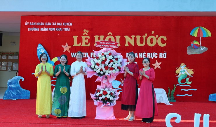 Rộn ràng Lễ hội nước – Chạm sắc màu mùa hè tuổi thơ tại Trường Mầm non Khai Thái- Ảnh 2.