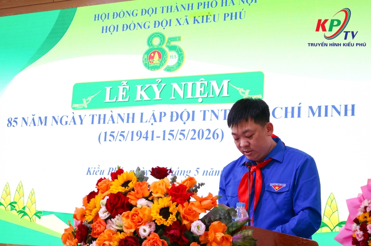 Hội đồng đội xã Kiều Phú tổ chức Lễ mít tinh kỷ niệm 85 năm ngày thành lập Đội TNTP Hồ Chí Minh (15/5/1941 – 15/5/2026)- Ảnh 4.