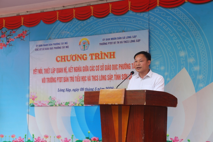 Hành trình "Gắn kết yêu thương" của Đoàn công tác Giáo dục và Đào tạo phường Tây Mỗ tại xã biên giới Lóng Sập, tỉnh Sơn La- Ảnh 8.