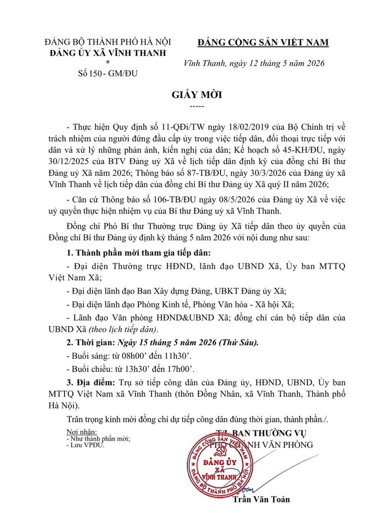 ĐẢNG ỦY XÃ VĨNH THANH- Ảnh 1.