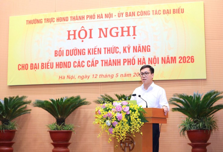 Đại biểu Hội đồng nhân dân xã Phú Nghĩa tham dự Hội nghị bồi dưỡng kiến thức, kỹ năng cho đại biểu HĐND các cấp thành phố Hà Nội năm 2026- Ảnh 7.