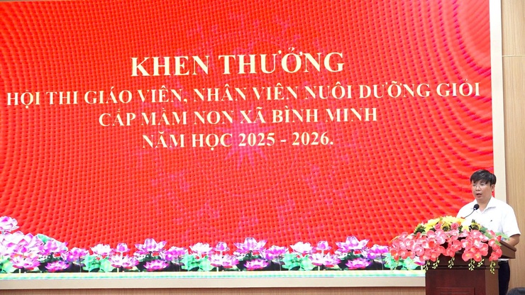 Lan tỏa tinh thần đổi mới, sáng tạo từ Hội thi giáo viên giỏi, nhân viên nuôi dưỡng giỏi ngành Giáo dục xã Bình Minh năm học 2025–2026- Ảnh 5.