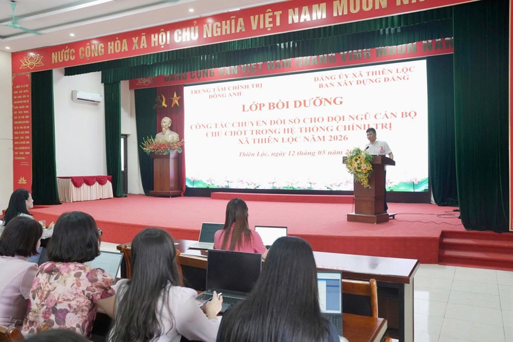 Lớp bồi dưỡng công tác chuyến đổi số cho đội ngũ cán bộ chủ chốt trong hệ thống chính trị xã Thiên Lộc năm 2026- Ảnh 5.