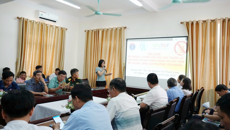 Phường Yên Nghĩa tổ chức hội nghị tập huấn phòng, chống tác hại thuốc lá năm 2026- Ảnh 1.