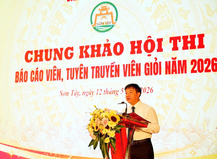  CHUNG KHẢO HỘI THI "BÁO CÁO VIÊN, TUYÊN TRUYỀN VIÊN GIỎI PHƯỜNG SƠN TÂY NĂM 2026"- Ảnh 1.