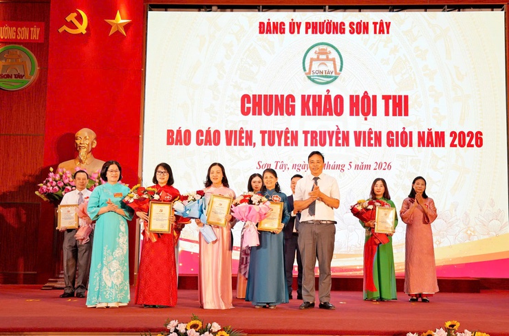  CHUNG KHẢO HỘI THI "BÁO CÁO VIÊN, TUYÊN TRUYỀN VIÊN GIỎI PHƯỜNG SƠN TÂY NĂM 2026"- Ảnh 10.