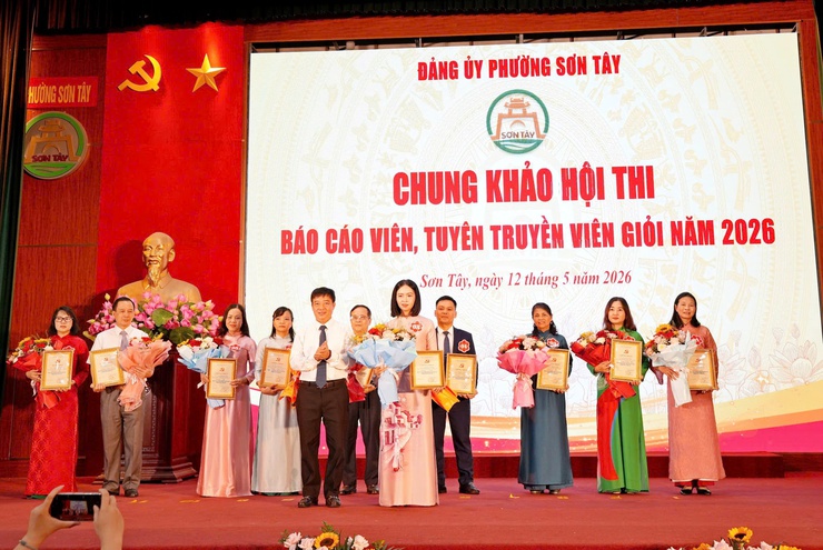  CHUNG KHẢO HỘI THI "BÁO CÁO VIÊN, TUYÊN TRUYỀN VIÊN GIỎI PHƯỜNG SƠN TÂY NĂM 2026"- Ảnh 8.