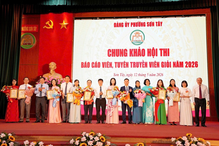  CHUNG KHẢO HỘI THI "BÁO CÁO VIÊN, TUYÊN TRUYỀN VIÊN GIỎI PHƯỜNG SƠN TÂY NĂM 2026"- Ảnh 11.