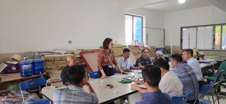 Uỷ ban MTTQ Việt Nam phường Long Biên, giám sát đầu tư xây dựng dự án trường học tại ô quy hoạch cụm G.2 phường Long Biên.- Ảnh 3.