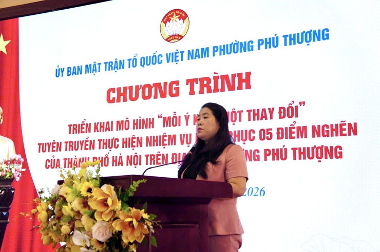 Phường Phú Thượng triển khai mô hình “Mỗi ý kiến, một thay đổi” và kế hoạch tuyên truyền khắc phục 5 điểm nghẽn trên địa bàn Thành phố- Ảnh 2.