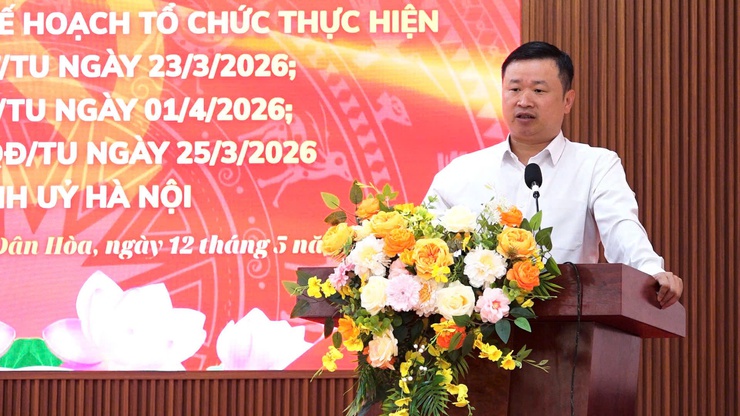 ĐẢNG ỦY XÃ DÂN HÒA TRIỂN KHAI CHỈ THỊ 09, ĐỀ ÁN 05 VÀ QUY ĐỊNH 11 CỦA THÀNH ỦY HÀ NỘI- Ảnh 4.