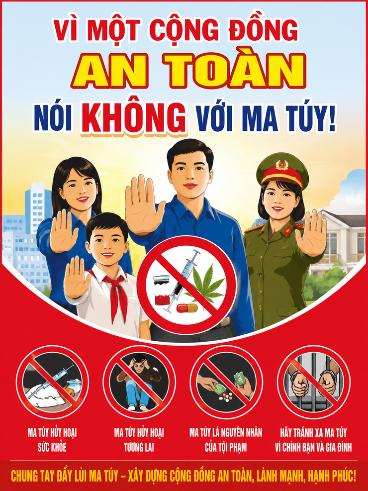 Vì một cộng đồng an toàn, nói không với ma túy!- Ảnh 1.