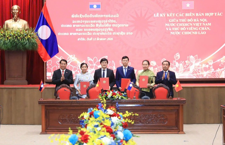 Tăng cường hợp tác y tế giữa Thủ đô Hà Nội và Thủ đô Viêng Chăn (Lào)- Ảnh 1.