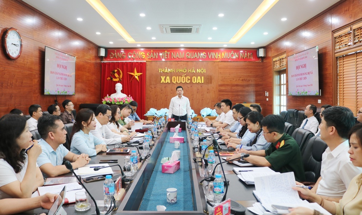 Quốc Oai tổ chức Hội nghị Ban Chấp hành Đảng bộ xã lần thứ Chín, định hướng nhiều nhiệm vụ chiến lược giai đoạn 2026-2030- Ảnh 1.