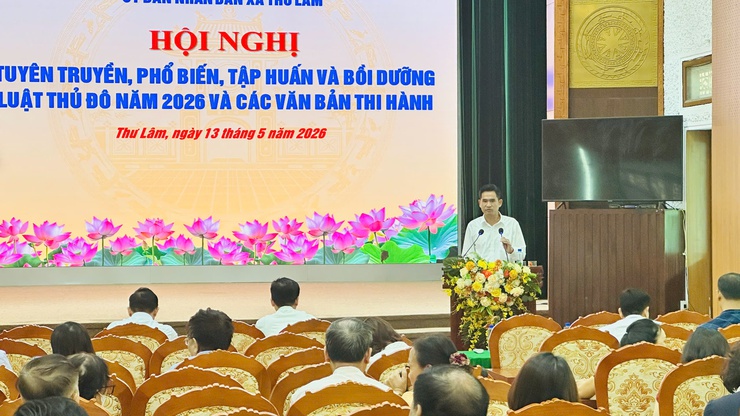 UBND xã Thư Lâm tổ chức hội nghị tuyên truyền, phổ biến, tập huấn Luật Thủ đô năm 2026 và các văn bản thi hành- Ảnh 5.