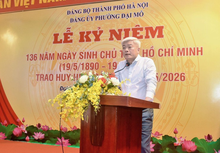 Phường Đại Mỗ tổ chức Lễ trao tặng Huy hiệu Đảng đợt 19/5/2026- Ảnh 2.