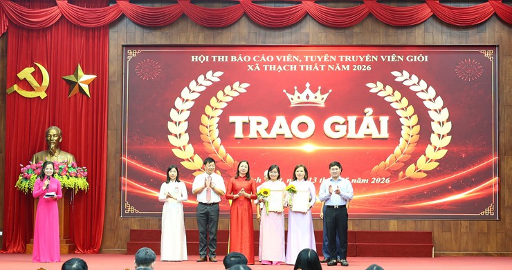 Xã Thạch Thất sôi nổi Chung khảo Hội thi Báo cáo viên, tuyên truyền viên giỏi năm 2026- Ảnh 12.