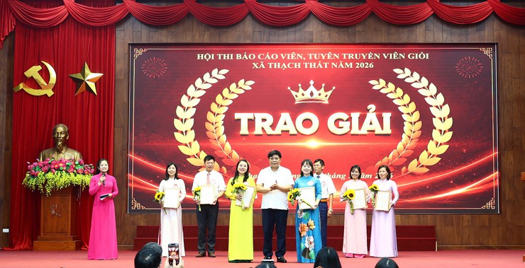 Xã Thạch Thất sôi nổi Chung khảo Hội thi Báo cáo viên, tuyên truyền viên giỏi năm 2026- Ảnh 11.