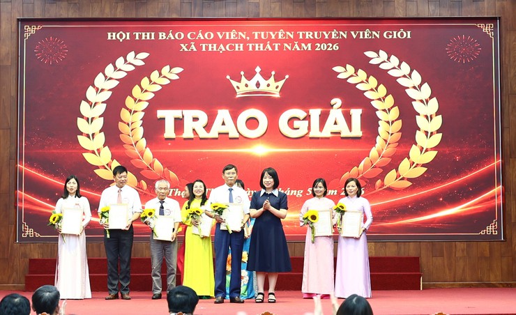 Xã Thạch Thất sôi nổi Chung khảo Hội thi Báo cáo viên, tuyên truyền viên giỏi năm 2026- Ảnh 13.