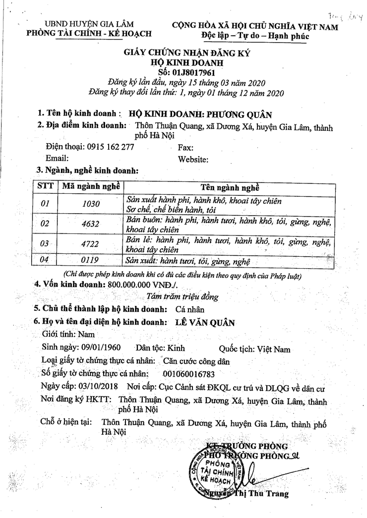 Bản tự công bố sản phẩm Hành sấy- Ảnh 7.