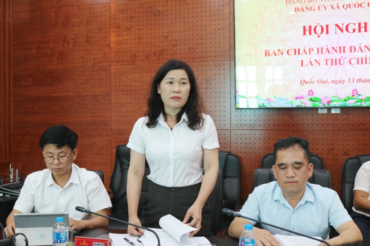 Quốc Oai tổ chức Hội nghị Ban Chấp hành Đảng bộ xã lần thứ Chín, định hướng nhiều nhiệm vụ chiến lược giai đoạn 2026-2030- Ảnh 7.