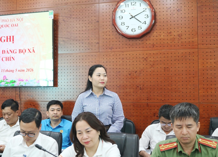 Quốc Oai tổ chức Hội nghị Ban Chấp hành Đảng bộ xã lần thứ Chín, định hướng nhiều nhiệm vụ chiến lược giai đoạn 2026-2030- Ảnh 9.