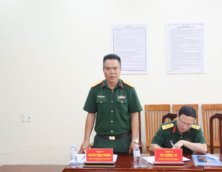 Tăng cường kiểm tra, bảo đảm cơ sở vật chất phục vụ nhiệm vụ quốc phòng tại xã Đại Xuyên- Ảnh 1.