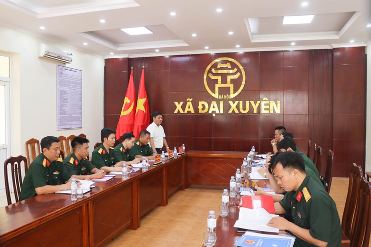 Tăng cường kiểm tra, bảo đảm cơ sở vật chất phục vụ nhiệm vụ quốc phòng tại xã Đại Xuyên- Ảnh 4.