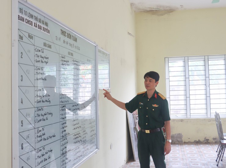 Tăng cường kiểm tra, bảo đảm cơ sở vật chất phục vụ nhiệm vụ quốc phòng tại xã Đại Xuyên- Ảnh 5.