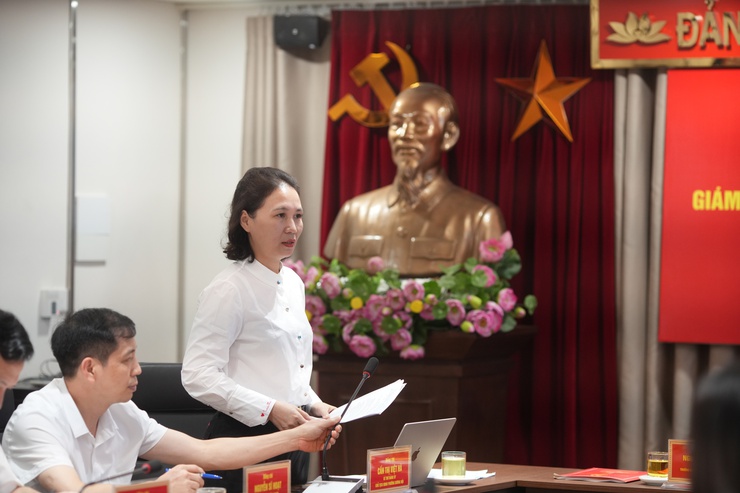 Đoàn giám sát số 05 Ban Thường vụ Thành uỷ làm việc với Ban Thường vụ Đảng uỷ phường Dương Nội- Ảnh 2.