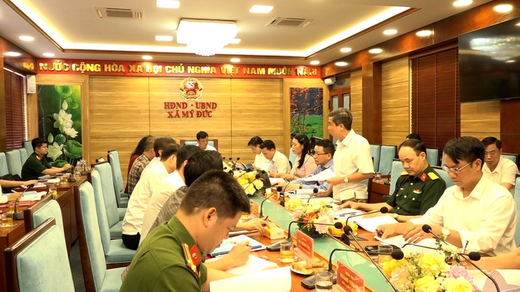 Đoàn giám sát số 09 của Thành ủy làm việc tại xã Mỹ Đức- Ảnh 5.