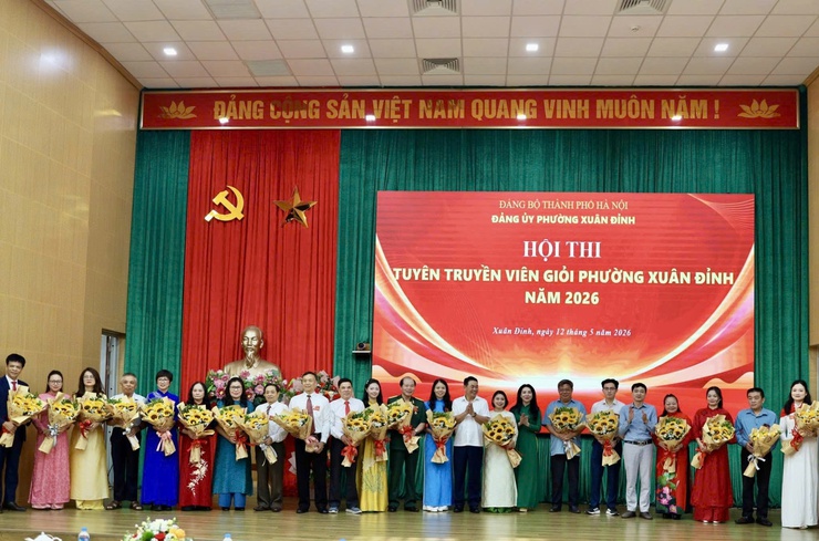 Hội thi tuyên truyền viên giỏi phường Xuân Đỉnh năm 2026: Đợt sinh hoạt chính trị sâu rộng, thiết thực, hiệu quả- Ảnh 3.