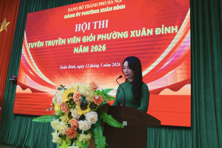 Hội thi tuyên truyền viên giỏi phường Xuân Đỉnh năm 2026: Đợt sinh hoạt chính trị sâu rộng, thiết thực, hiệu quả- Ảnh 2.