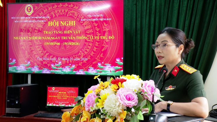 HỘI CỰU CHIẾN BINH XÃ ỨNG HÒA PHỐI HỢP BẢO TÀNG CHIẾN THẮNG B-52 TIẾP NHẬN HIẾN TẶNG TƯ LIỆU, HIỆN VẬT LỊCH SỬ.- Ảnh 5.