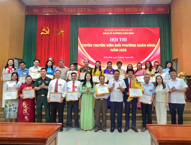 Hội thi tuyên truyền viên giỏi phường Xuân Đỉnh năm 2026: Đợt sinh hoạt chính trị sâu rộng, thiết thực, hiệu quả- Ảnh 9.