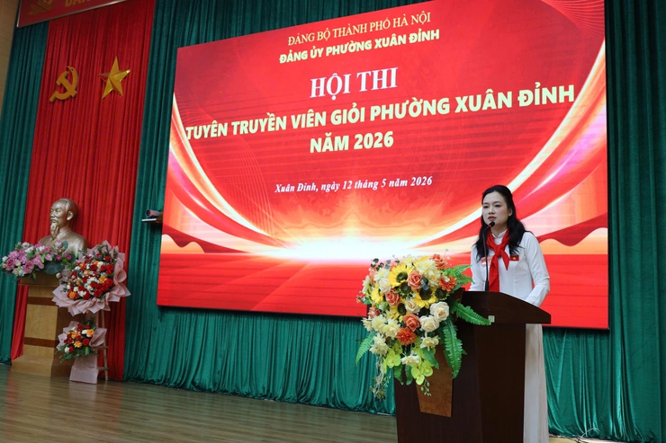 Hội thi tuyên truyền viên giỏi phường Xuân Đỉnh năm 2026: Đợt sinh hoạt chính trị sâu rộng, thiết thực, hiệu quả- Ảnh 5.