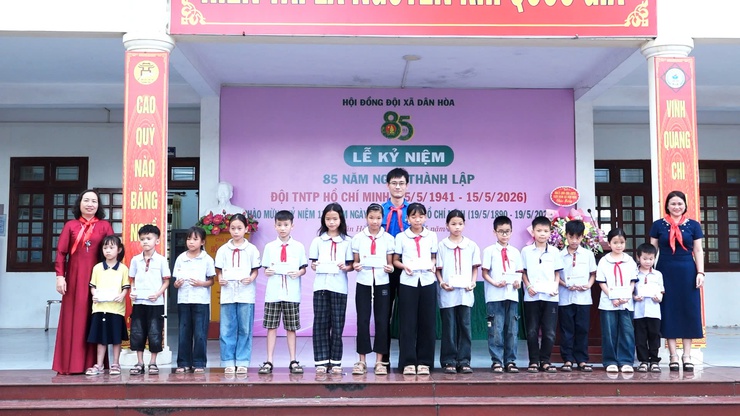 DÂN HÒA KỶ NIỆM 85 NĂM NGÀY THÀNH LẬP ĐỘI TNTP HỒ CHÍ MINH: TỰ HÀO TRUYỀN THỐNG, VỮNG BƯỚC TƯƠNG LAI- Ảnh 4.