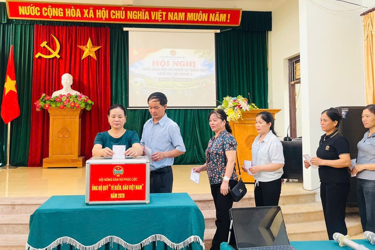 Hội Nông dân xã Phúc Lộc tổ chức Hội nghị giao ban công tác Hội, triển khai nhiệm vụ trọng tâm tháng 5, 6 và phát động ủng hộ Quỹ "Vì biển đảo Việt Nam" năm 2026- Ảnh 9.