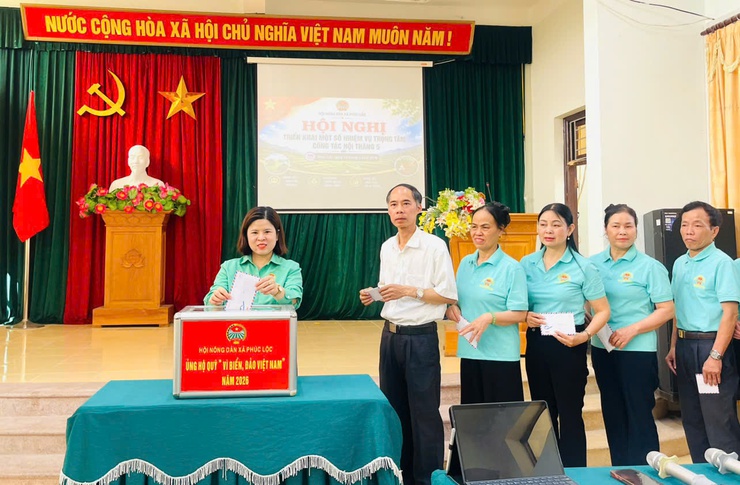 Hội Nông dân xã Phúc Lộc tổ chức Hội nghị giao ban công tác Hội, triển khai nhiệm vụ trọng tâm tháng 5, 6 và phát động ủng hộ Quỹ "Vì biển đảo Việt Nam" năm 2026- Ảnh 7.