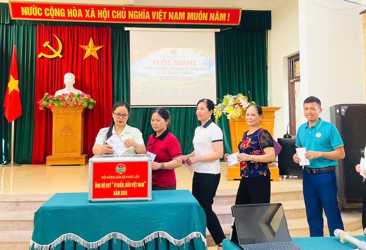 Hội Nông dân xã Phúc Lộc tổ chức Hội nghị giao ban công tác Hội, triển khai nhiệm vụ trọng tâm tháng 5, 6 và phát động ủng hộ Quỹ "Vì biển đảo Việt Nam" năm 2026- Ảnh 8.