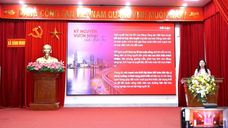 Bình Minh tổ chức Chung khảo Hội thi Báo cáo viên, tuyên truyền viên giỏi năm 2026- Ảnh 4.