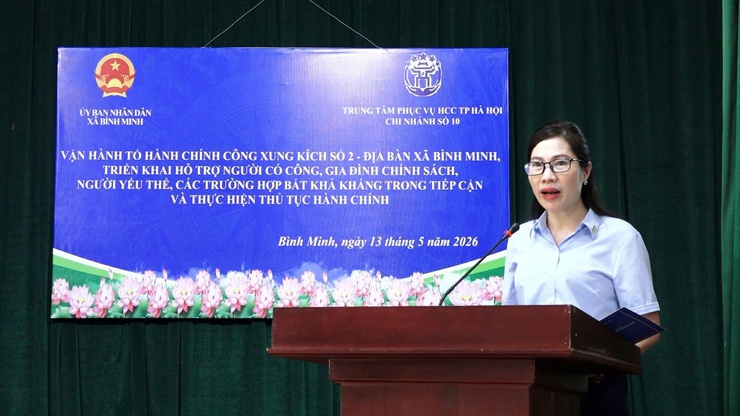 Xã Bình Minh vận hành mô hình "Tổ hành chính công xung kích"- Ảnh 1.