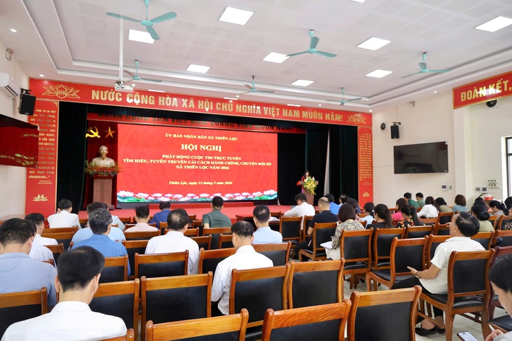 UBND xã Thiên Lộc phát động cuộc thi trực tuyến tìm hiểu, tuyên truyền cải cách hành chính, chuyển đổi số năm 2026- Ảnh 3.