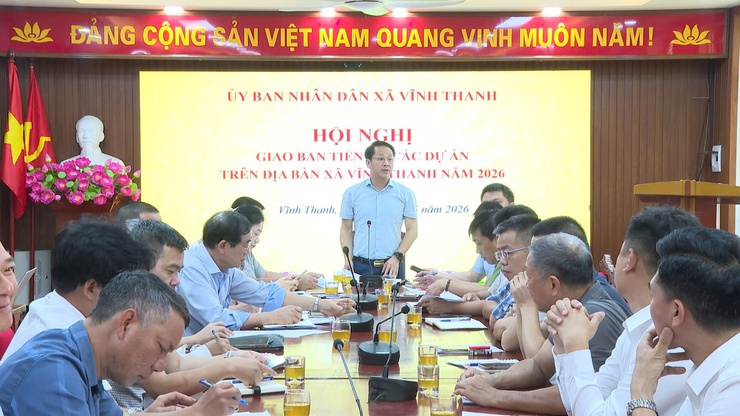 XÃ VĨNH THANH TỔ CHỨC HỘI NGHỊ GIAO BAN TIẾN ĐỘ CÁC DỰ ÁN TRÊN ĐỊA BÀN NĂM 2026- Ảnh 13.