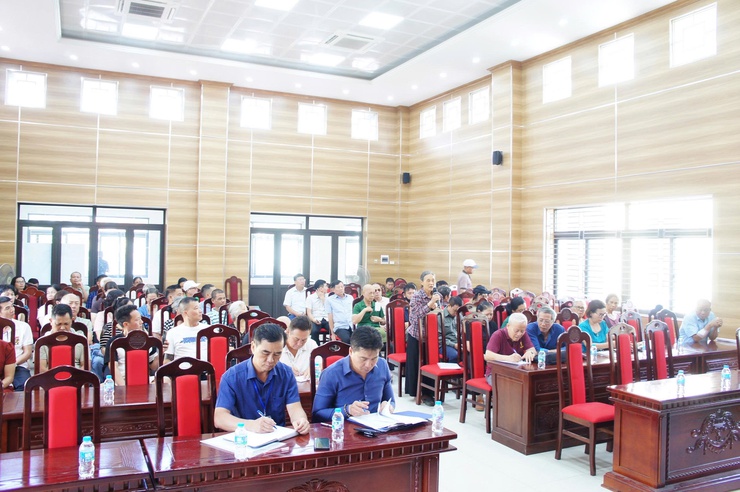 Phường Phú Thượng tổ chức đối thoại với người dân khu vực đường 40m Nam Thăng Long- Ảnh 1.
