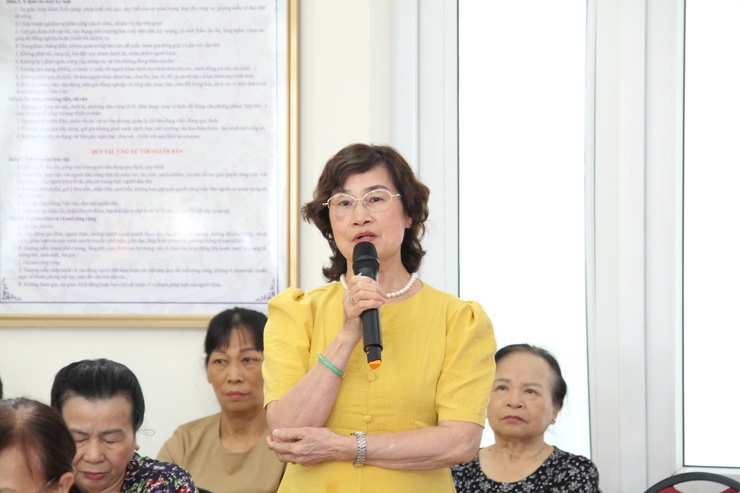 Phường Phú Thượng tổ chức Hội nghị lấy ý kiến tham vấn đánh giá tác động môi trường Dự án Công viên công cộng thuộc Dự án đầu tư trục đại lộ cảnh quan sông Hồng- Ảnh 4.