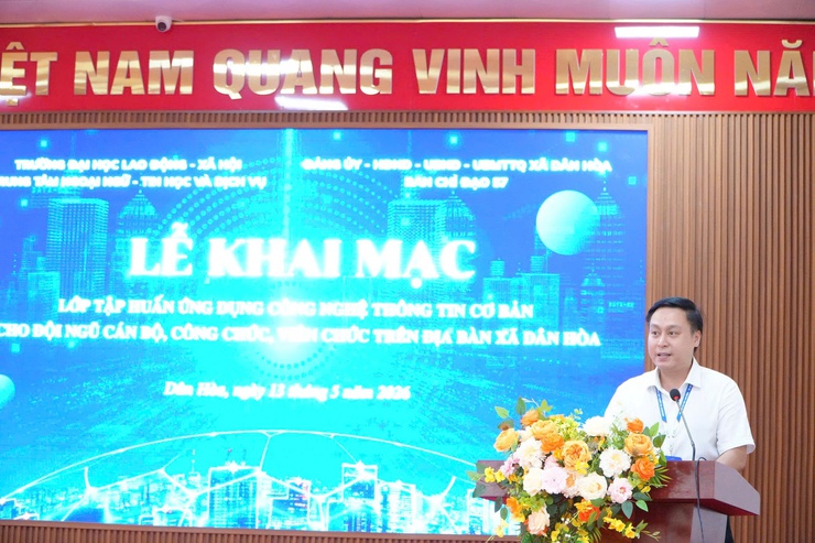 DÂN HÒA KHAI MẠC LỚP TẬP HUẤN ỨNG DỤNG CNTT CƠ BẢN CHO CÁN BỘ, CÔNG CHỨC- Ảnh 8.