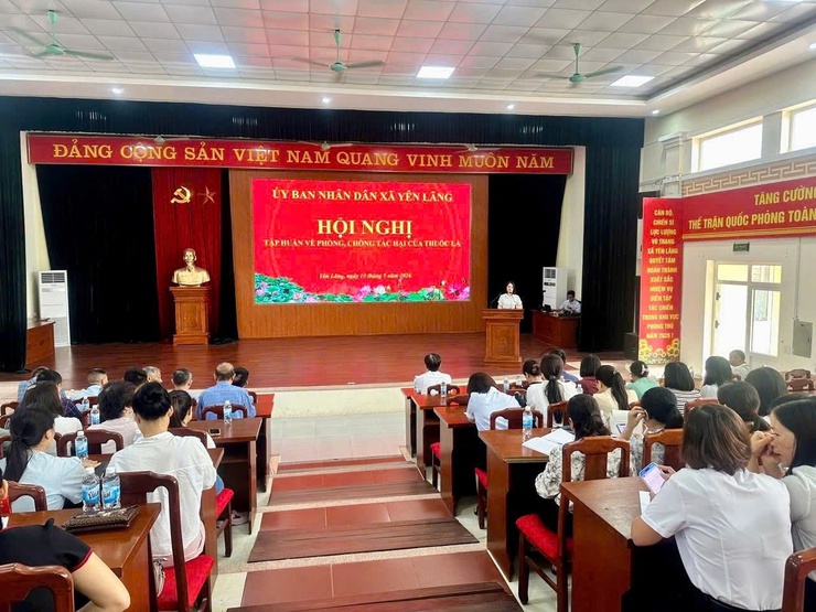 TRẠM Y TẾ TỔ CHỨC TẬP HUẤN NÂNG CAO NHẬN THỨC VỀ PHÒNG CHỐNG TÁC HẠI CỦA THUỐC LÁ- Ảnh 1.
