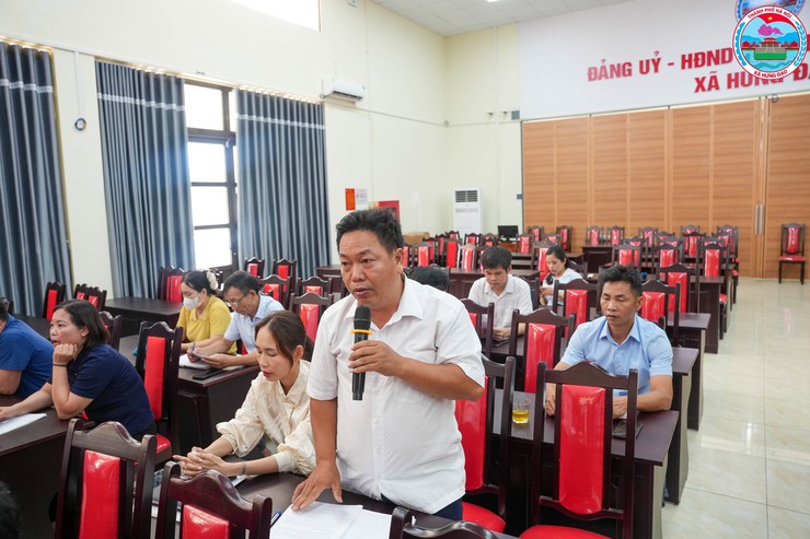 ĐẢNG ỦY XÃ HƯNG ĐẠO TỔ CHỨC HỘI NGHỊ LÀM VIỆC VỚI CHI ỦY, LÃNH ĐẠO THÔN, BAN CÔNG TÁC MẶT TRẬN VÀ CÁC CHI HỘI ĐOÀN THỂ CÁC THÔN ĐẠI TẢO, TÌNH LAM, ĐỘ CHÀNG- Ảnh 3.