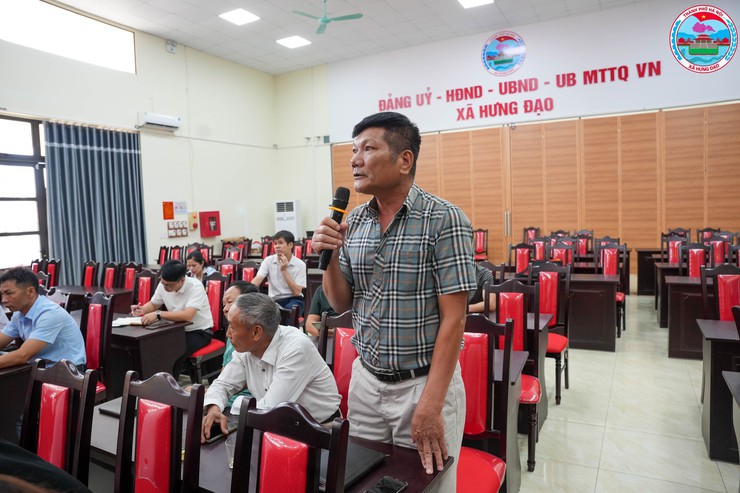 ĐẢNG ỦY XÃ HƯNG ĐẠO TỔ CHỨC HỘI NGHỊ LÀM VIỆC VỚI CHI ỦY, LÃNH ĐẠO THÔN, BAN CÔNG TÁC MẶT TRẬN VÀ CÁC CHI HỘI ĐOÀN THỂ CÁC THÔN ĐẠI TẢO, TÌNH LAM, ĐỘ CHÀNG- Ảnh 4.